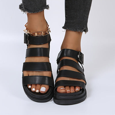 Elin | Platform sandals with ankle strap