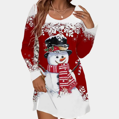 ONDINA - Luxe Kerstjurk voor Dames