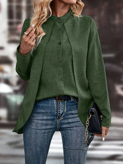 Fleur | Elegant blouse with button closure