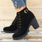 Femke | Plain color thick heel ankle boots