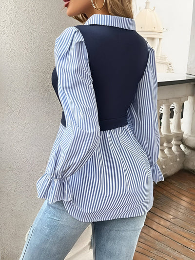 Caprice - Stijlvolle Blouse met Blokstrepen