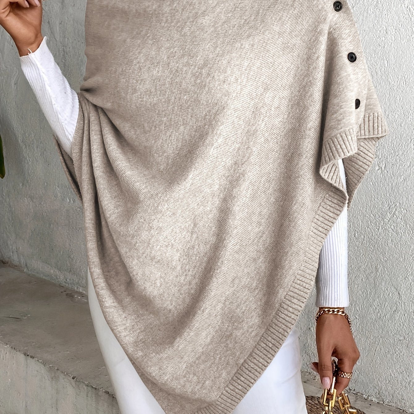 Elke | Sturdy cardigan with button at the front