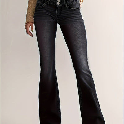 Nina | Casual high-waist flared leg jeans