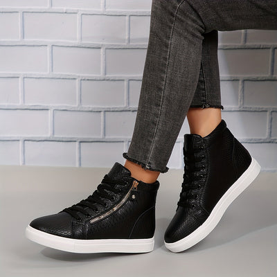 Sophie | Effen casual sneakers met rits