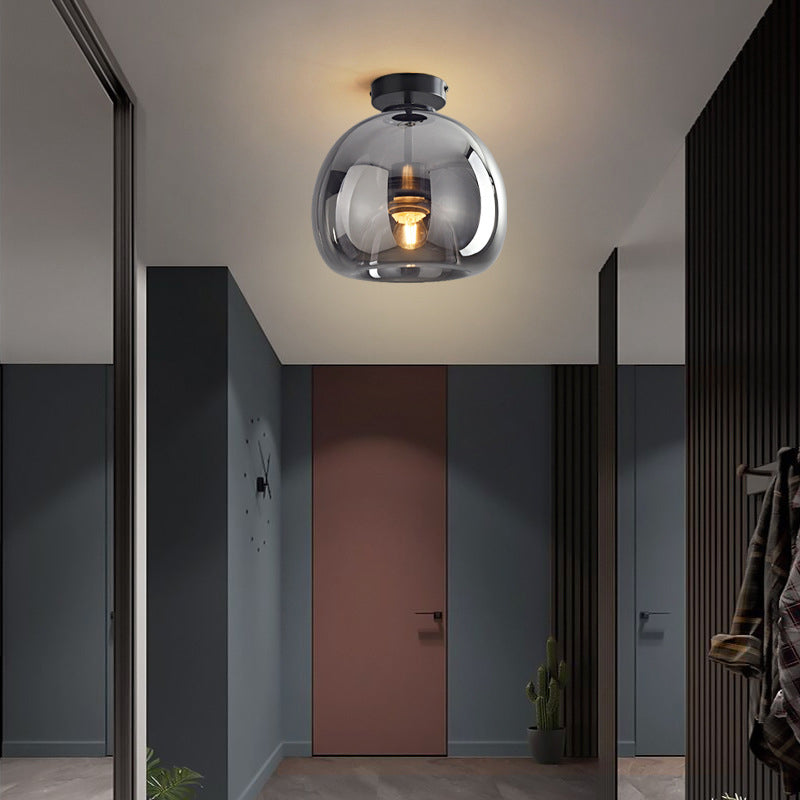 Sanna moderne ronde LED-plafondlamp goud/zwart metaal/glas slaapkamer/eetkamer/woonkamer
