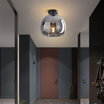 Sanna moderne ronde LED-plafondlamp goud/zwart metaal/glas slaapkamer/eetkamer/woonkamer