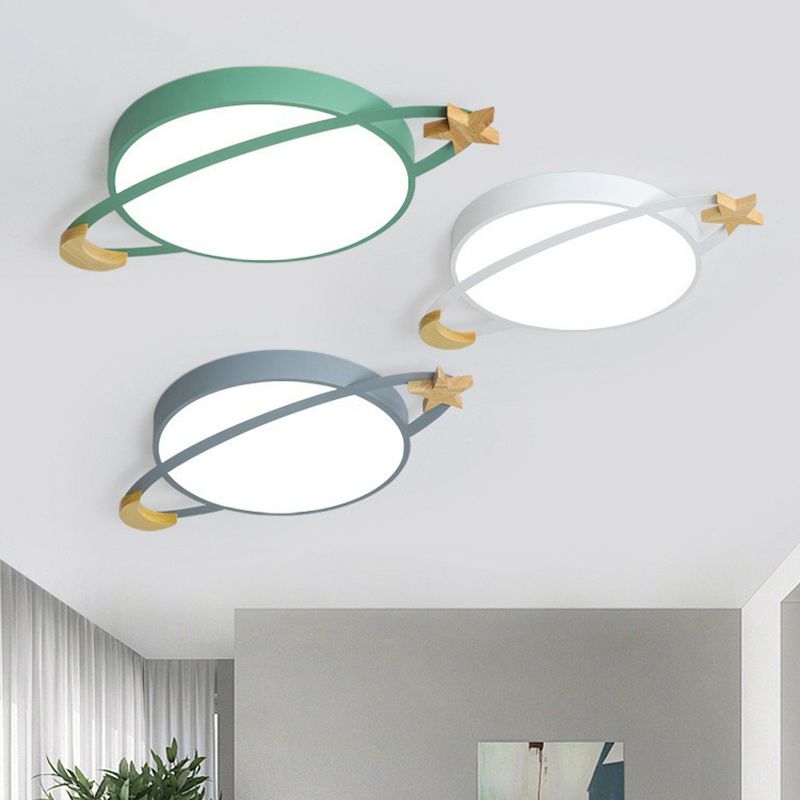 VirelIiade – Modern LED Ceiling Light in White/Green/Grey