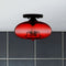 Cedora - Amber Glass Globe Ceiling Light
