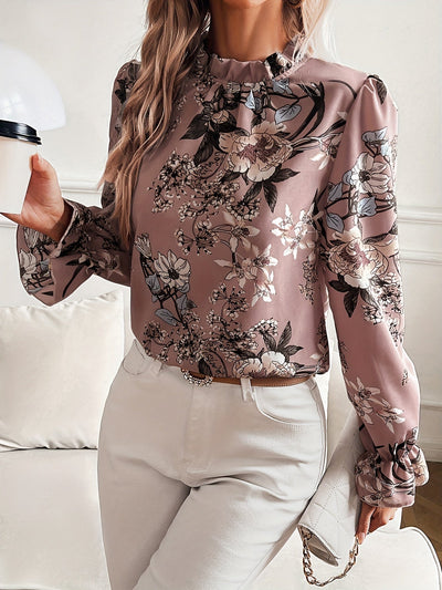 Sophie | Bloemenprint blouse met ruches