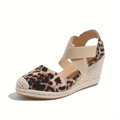 Nina | Dames espadrilles met sleehak