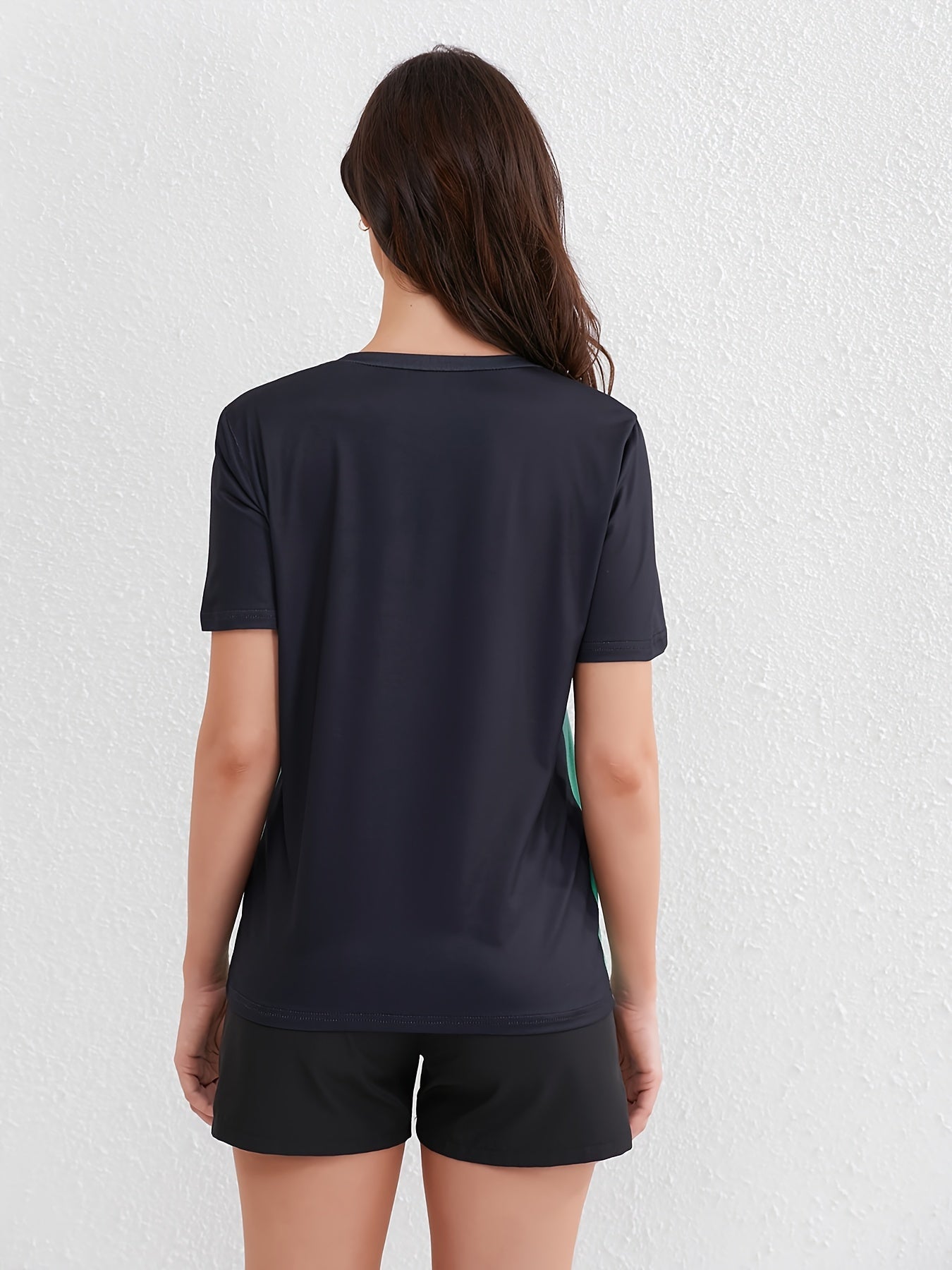 Lotte | Women's ombre short-sleeved sports T-shirt