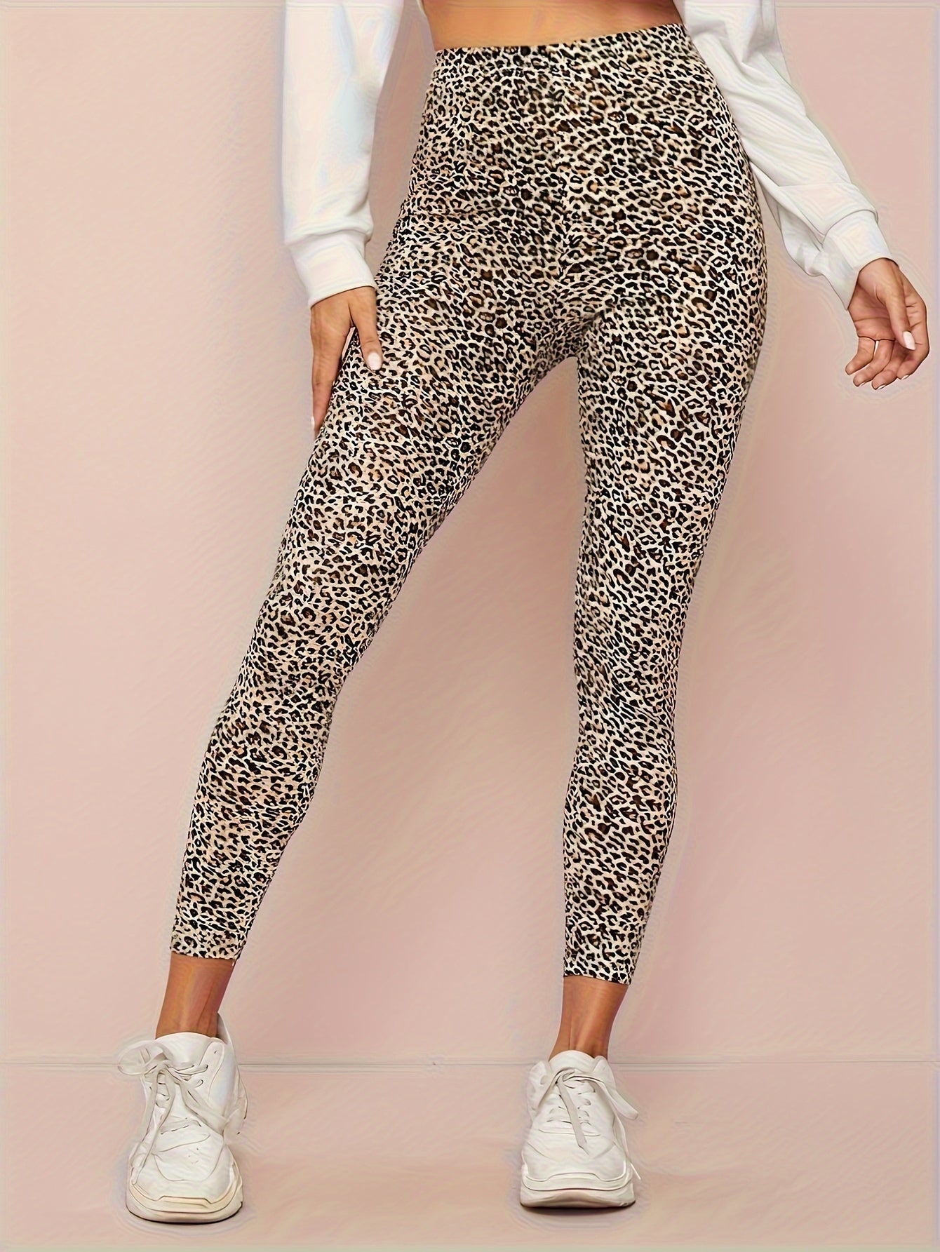 Luna | Leopard print high-waisted leggings