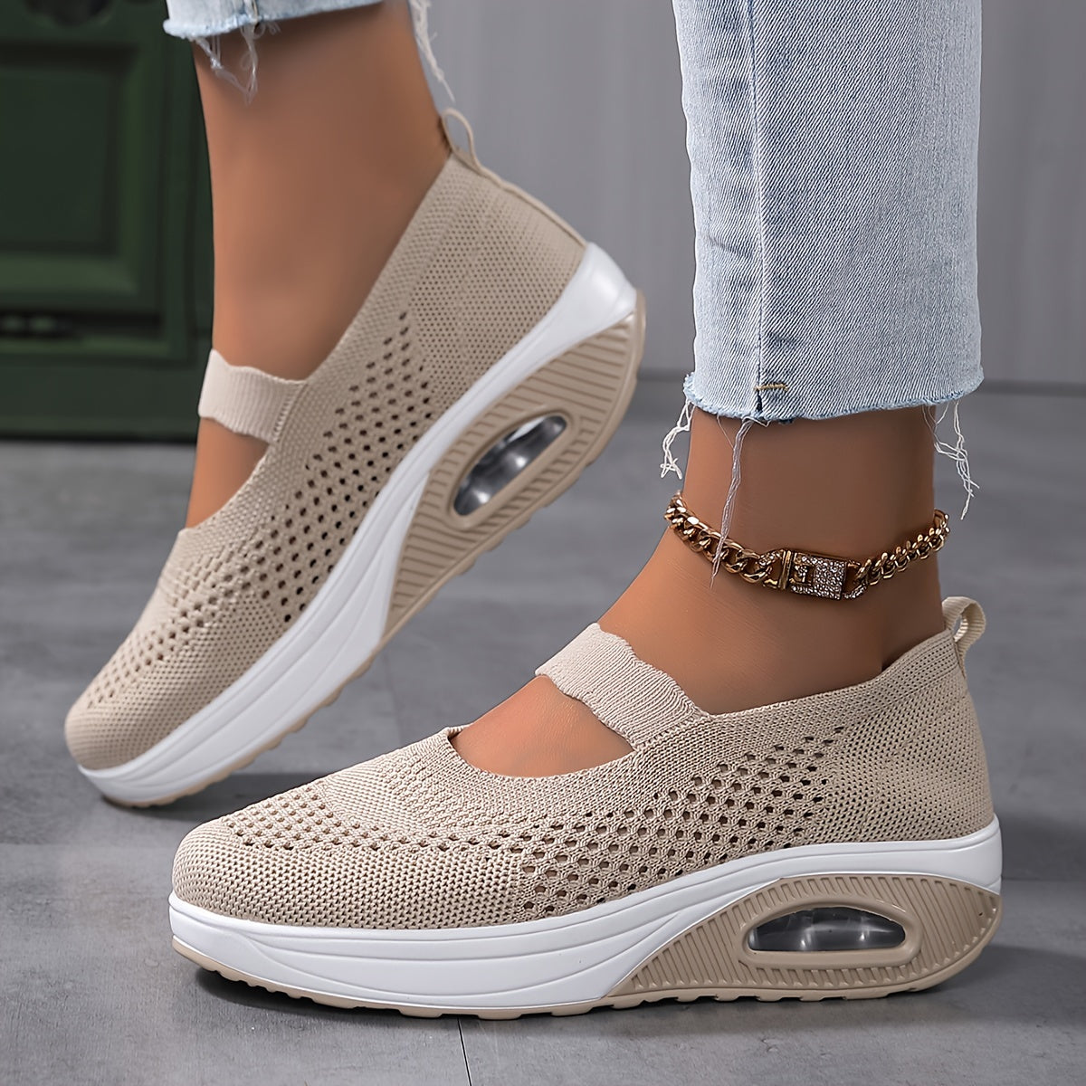 Lotte | Breathable knitted women's sneakers