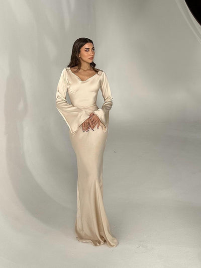 Merliah - Lange Mouwen Gown Voor Dames - Klassiek & Tijdloos