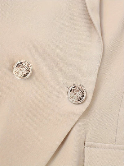 Gisla - Elegant Solid Color Two-Piece Blazer Set