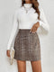 Sophie | Geruite high waist mini rok