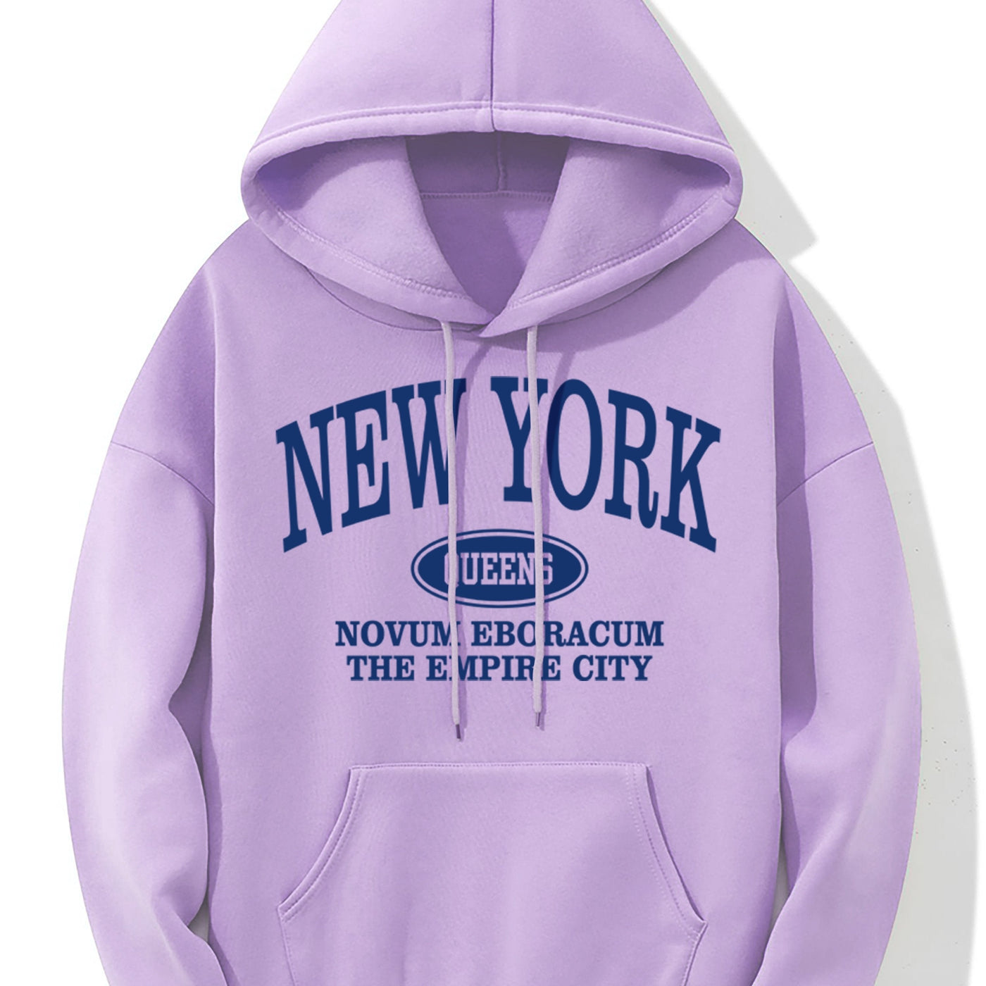 Nina | Hoodie met New Yorkse letterprint en kangoeroezak