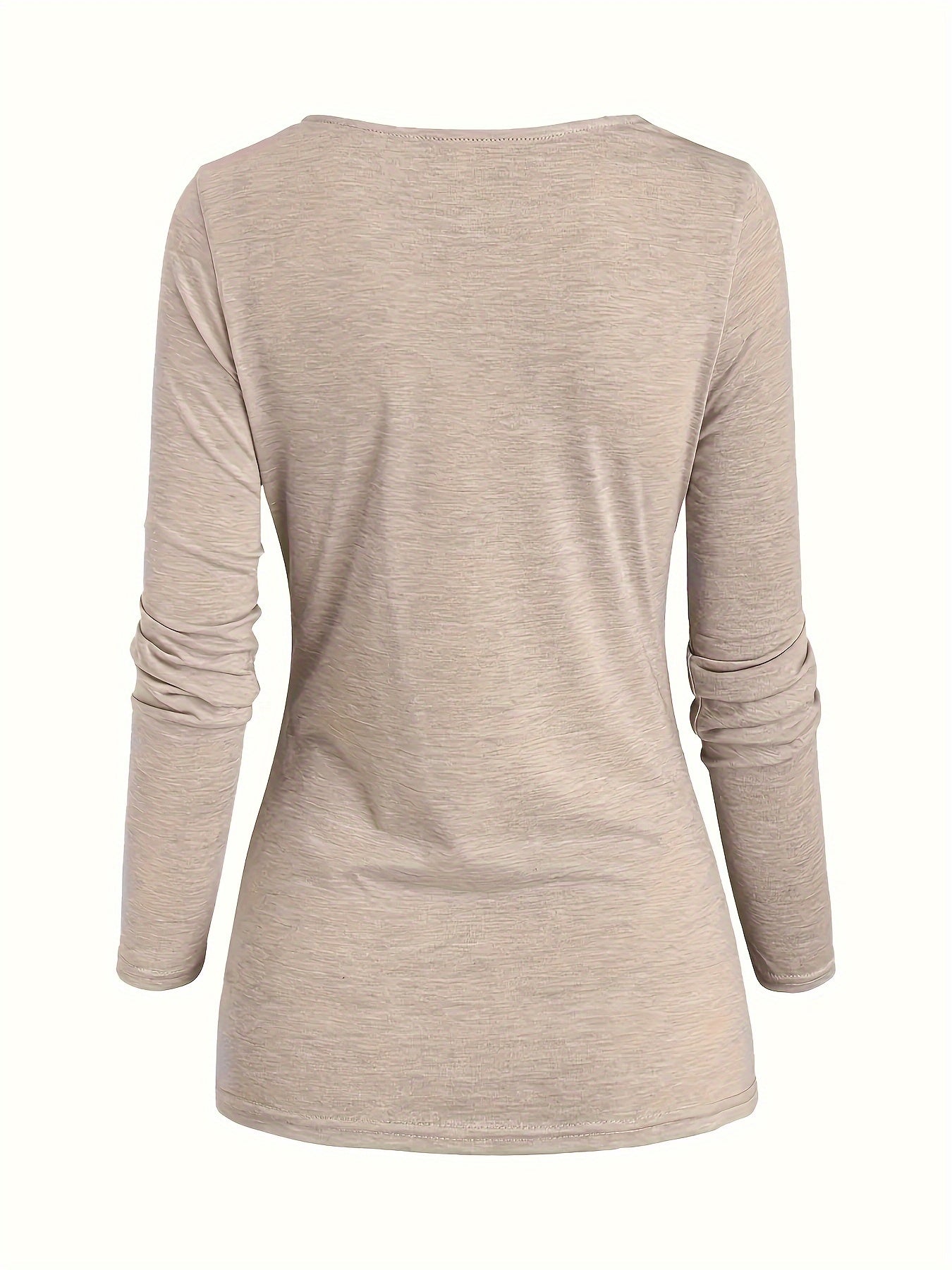 Jasmine | Plain knitted turtleneck sweater with ruffles and buttons