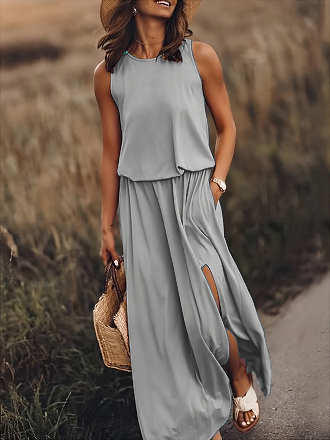 Zomerse Eendelige Maxi Jurk voor Dames