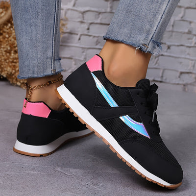 Joyce | Breathable black casual women's sneaker