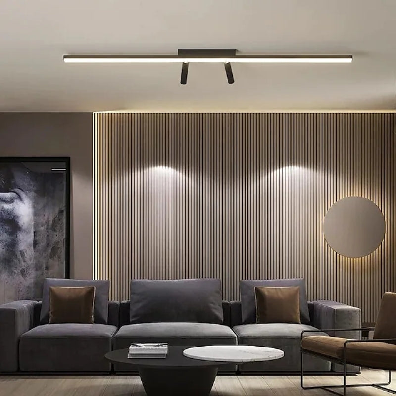 Arivon – Linear LED Ceiling Light Black For Living Room