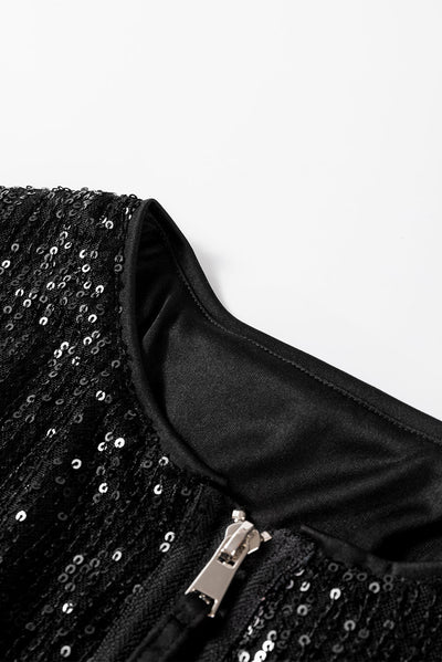 Eline - Black Sequin Jacket