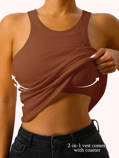 Lotte | Sleeveless tank top with built-in bra