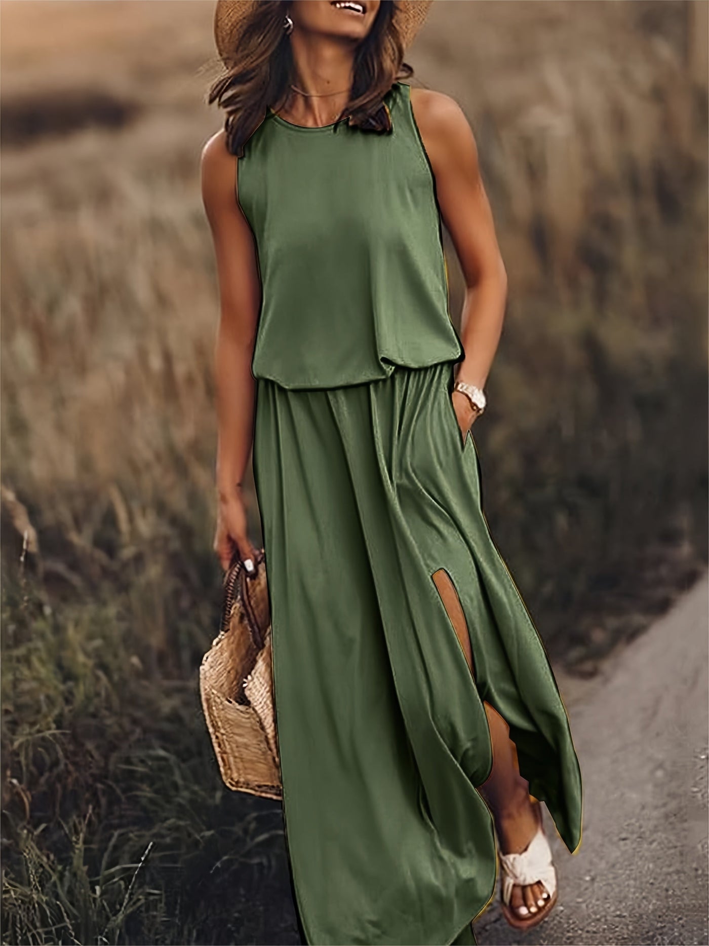 Zomerse Eendelige Maxi Jurk voor Dames