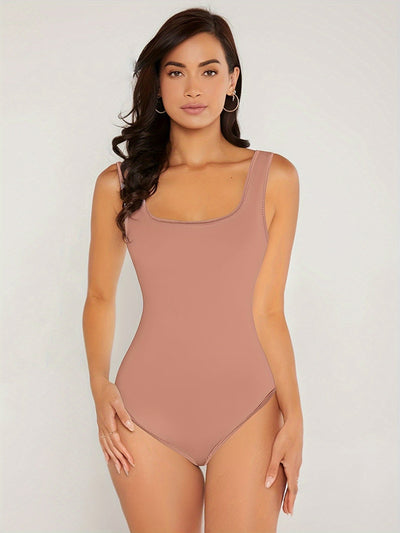 Lotte | Sleeveless body with a square neckline and a casual open back