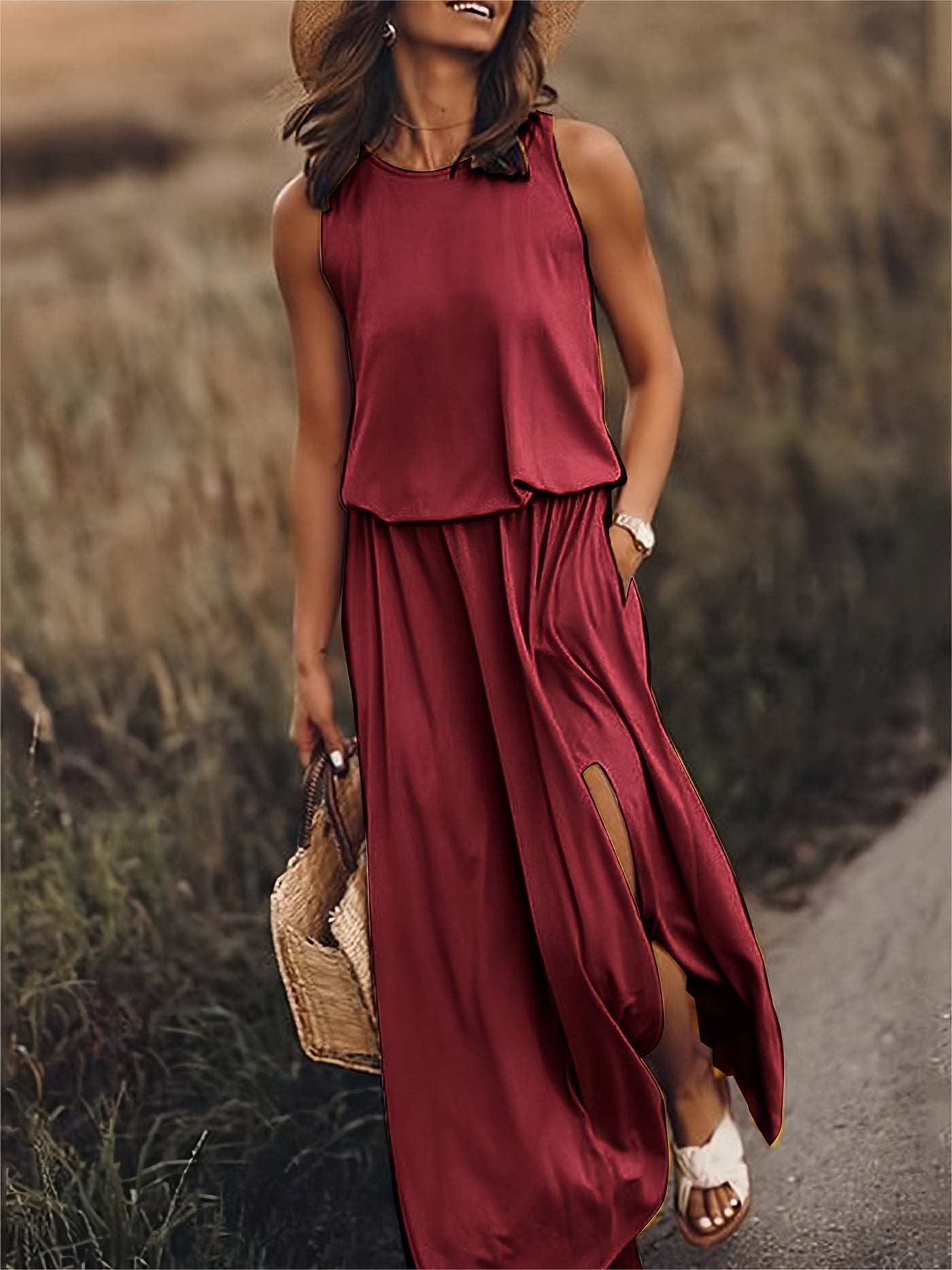 Zomerse Eendelige Maxi Jurk voor Dames