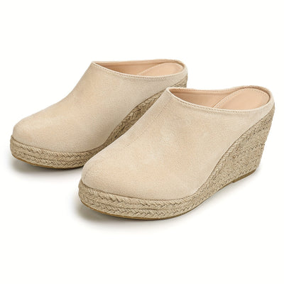 Luna | Comfortable backless espadrille heels