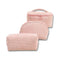 VelvetEase - 3-delige Zachte Corduroy Cosmeticaset
