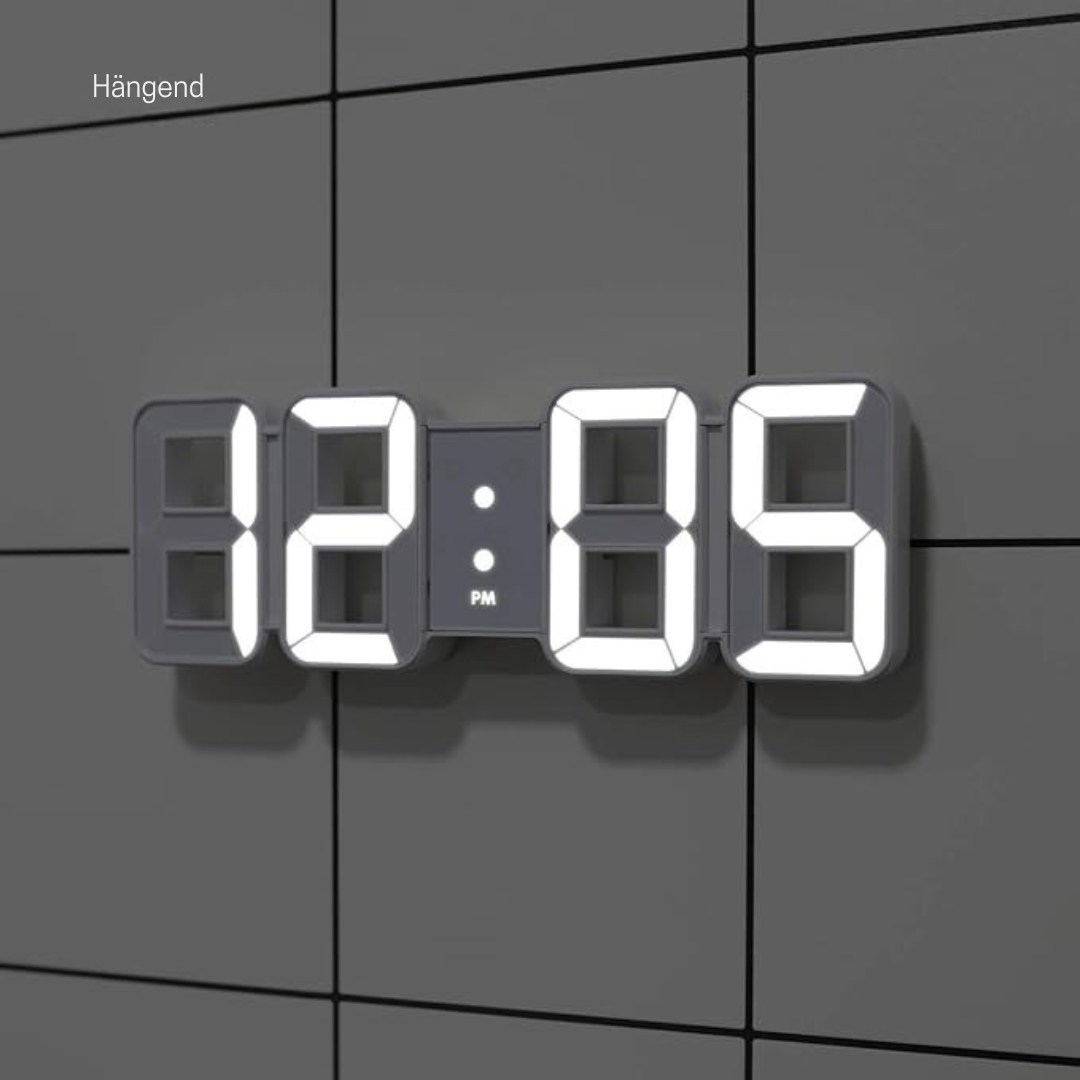 Vevora – 3D LED Digital Wall Clock With USB