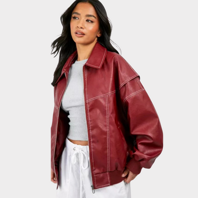 Elina - Oversized Bomber Jacket
