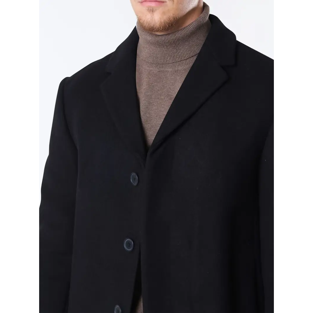 Jacob - Mid-length plain trench coat