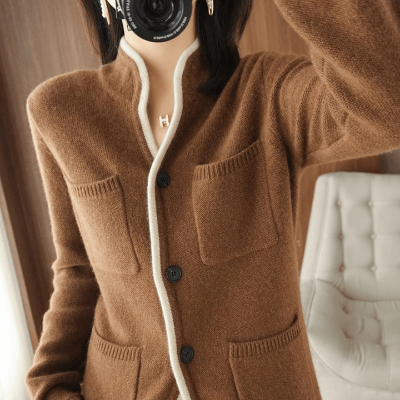 Sailene - Elegante Bonten Cardigan voor Vrouwen