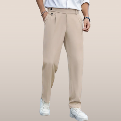 Steven - Vintage broek met knoopdetails