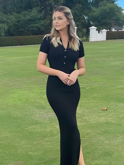 Cecilia | Elegante Midi Jurk met Split