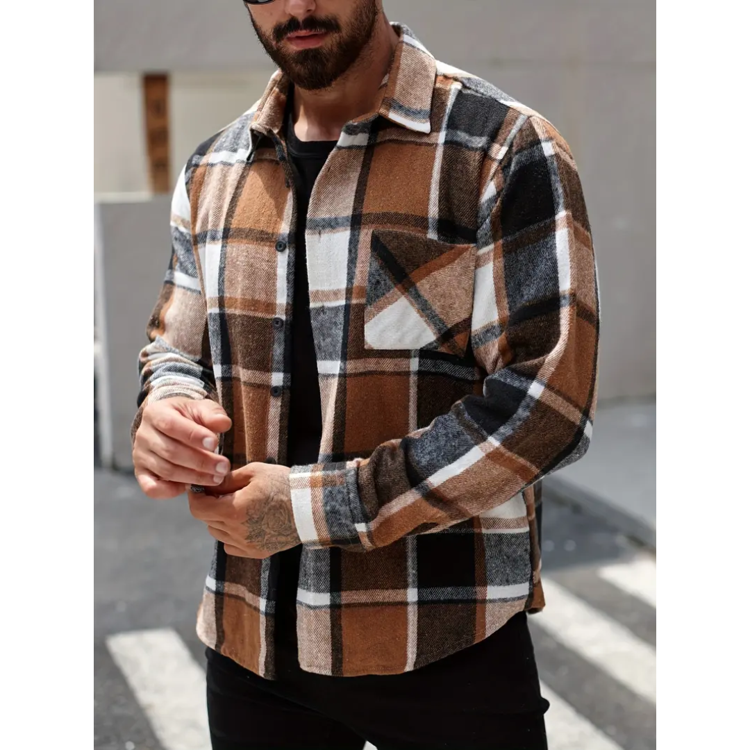 Gerard - Fleece checked vest