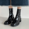 Women's square toe block heel ankle boots