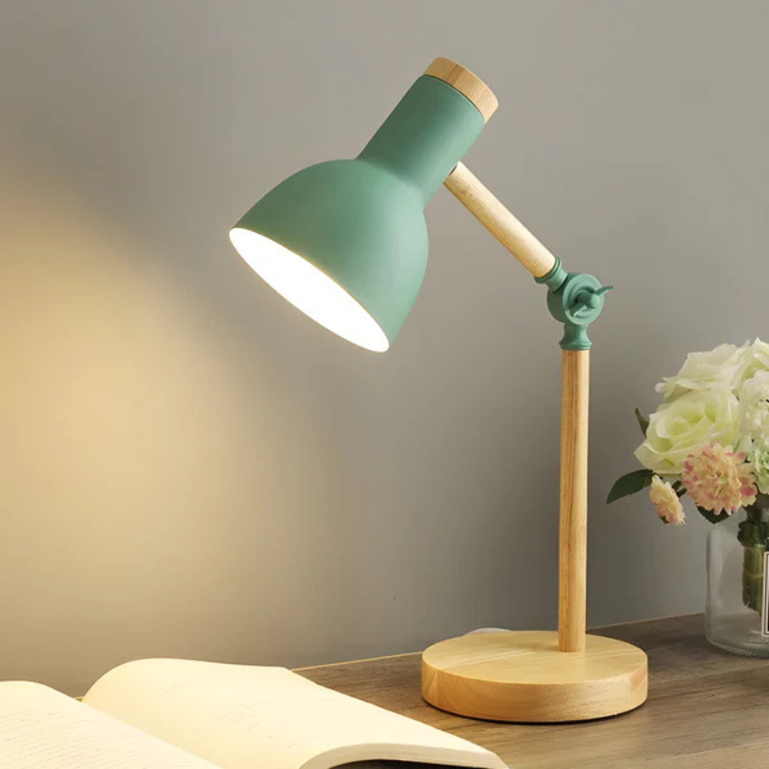 Velorienn – Adjustable LED Table Lamp Wood And Metal