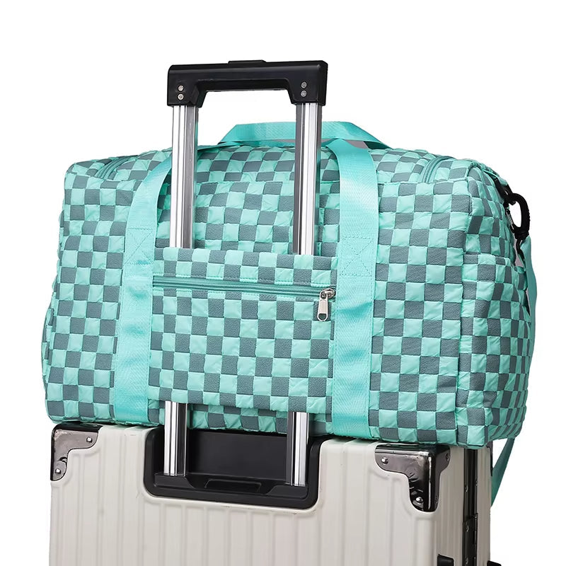 TrailBoard - Grote Duffelbag met Ruitpatroon voor Weekenders