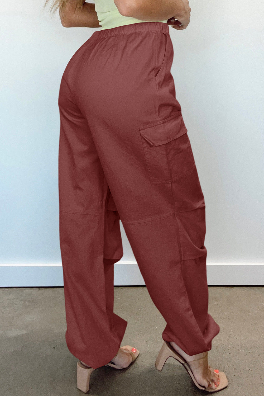 Elinor - Red Cargo Pants