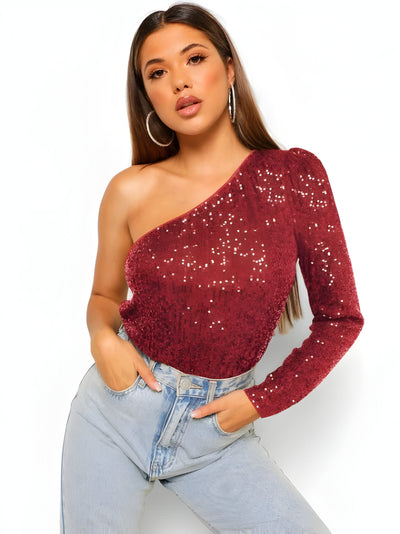 Arabella - Glamoureuze One Shoulder Top