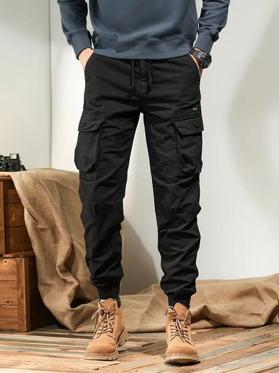Stevige heren cargobroek met meerdere zakken - casual outdoorbroek