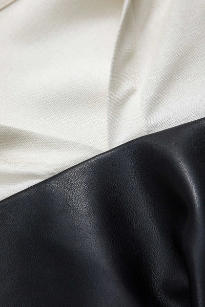 Echo - Stijlvolle Rits V-Hals Patchwork Dames Langemouwen Shirt