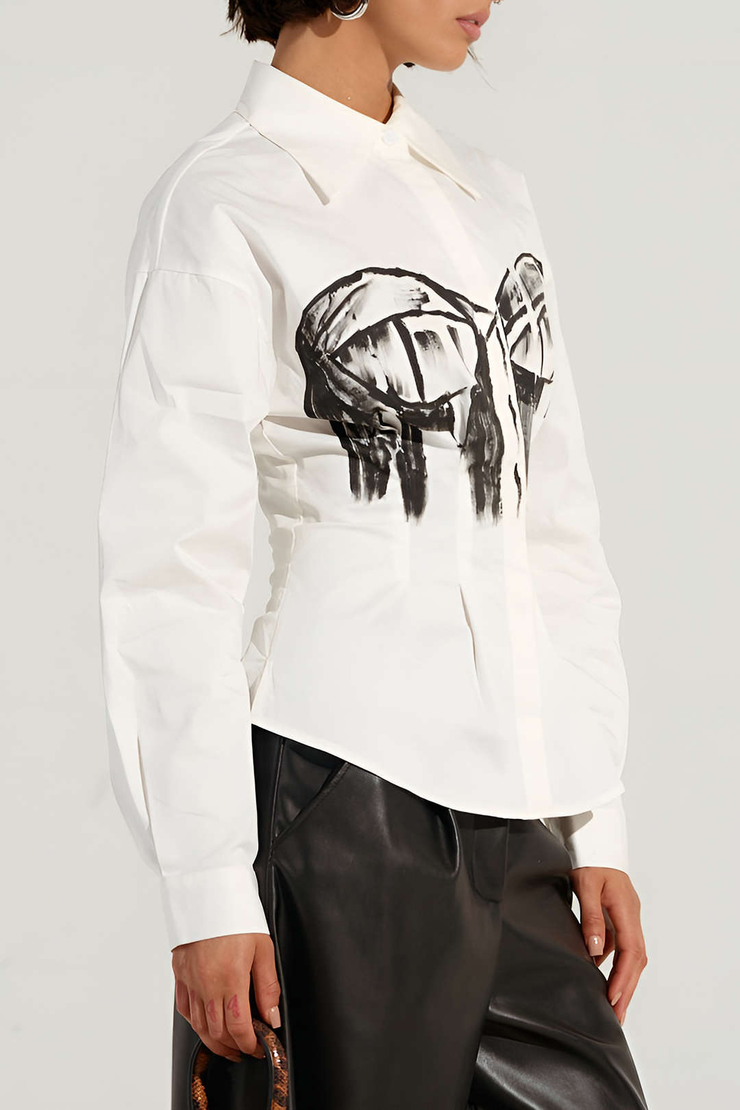 Zoey - Stijlvol Abstract Vrouwen Overhemd met Lange Mouwen