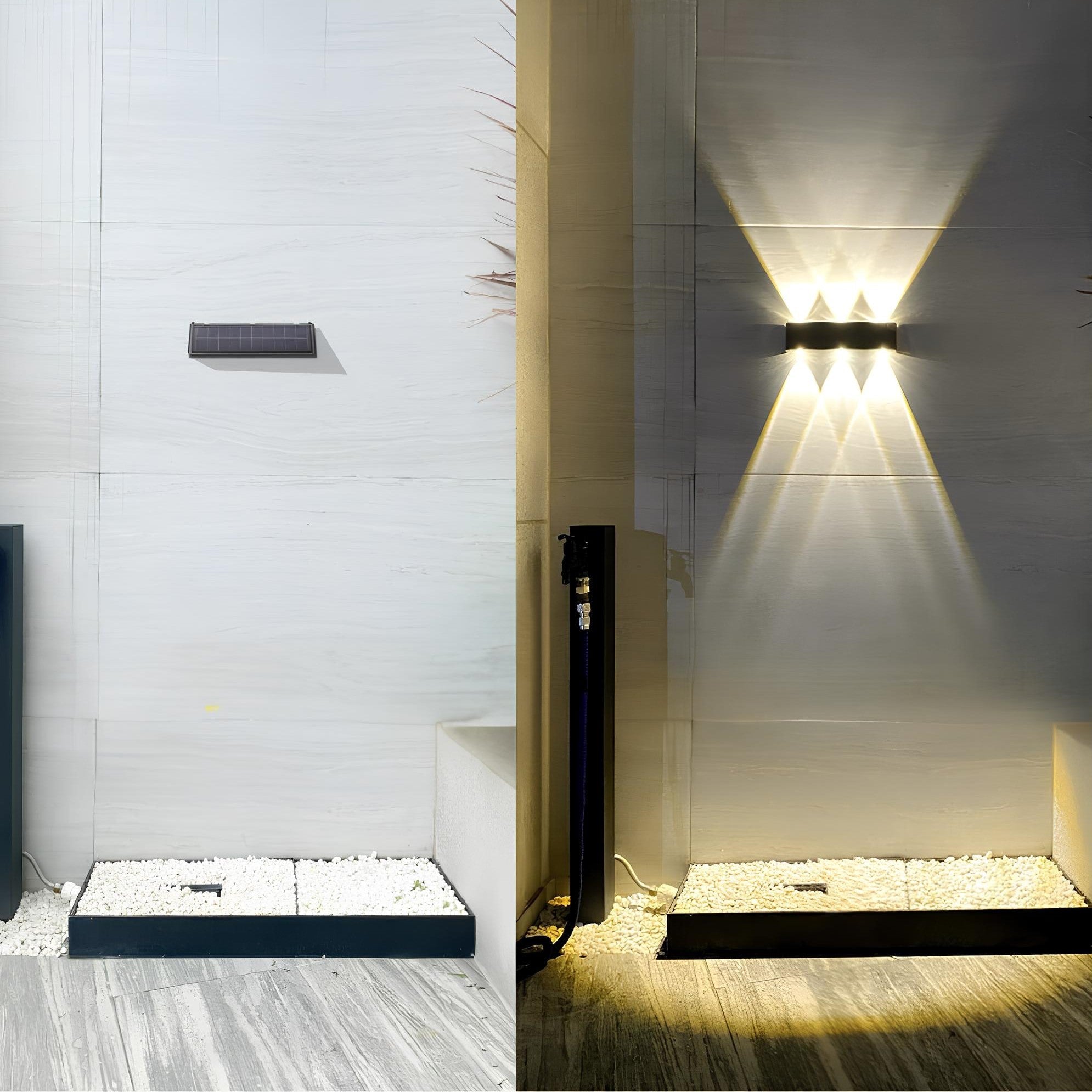 Aurivex - Solar LED Wall Light Warm White Outdoor