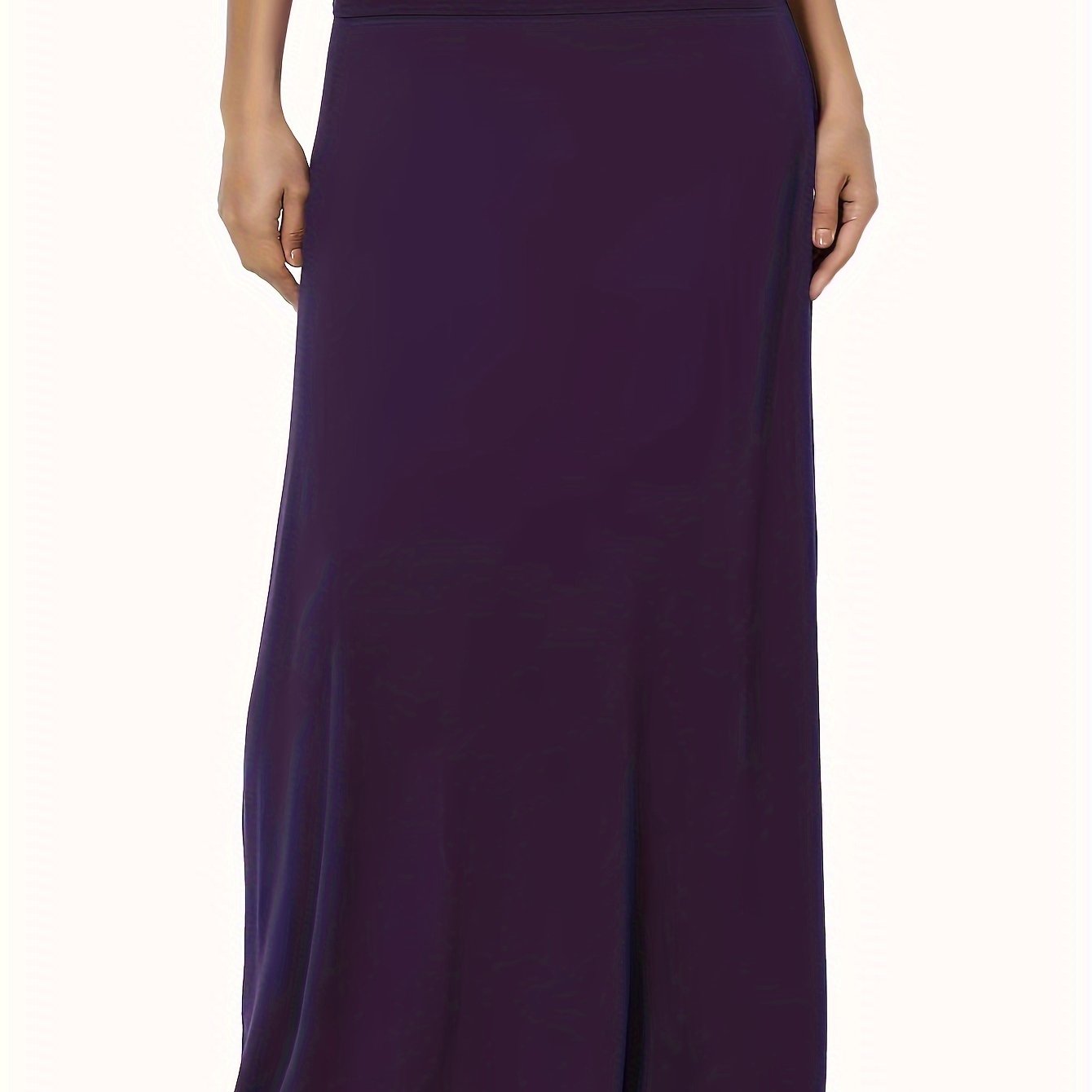 Evelien | Plain maxi skirt with high waist