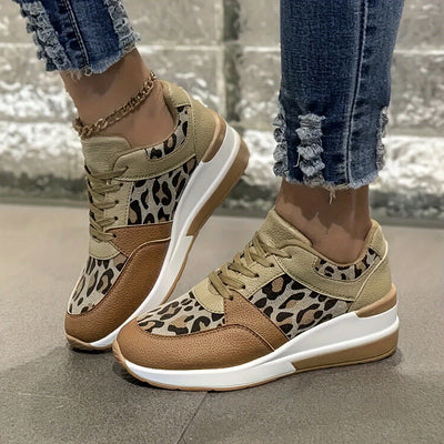 Nina | Women's sneakers with leopard print
